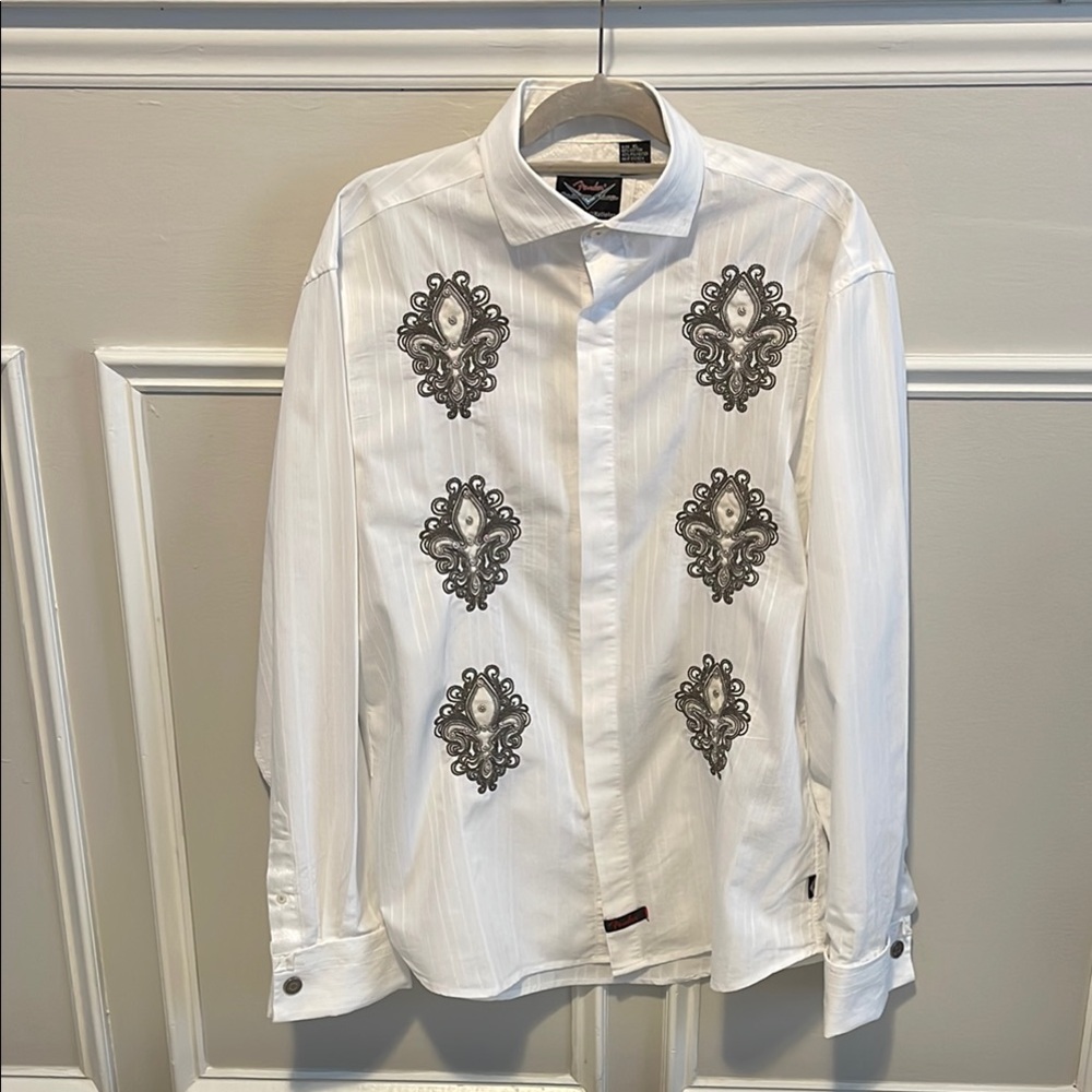 Fender Embellished Casual Button Down Shirt